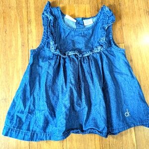 Calvin Klein girls jean dress style shirt